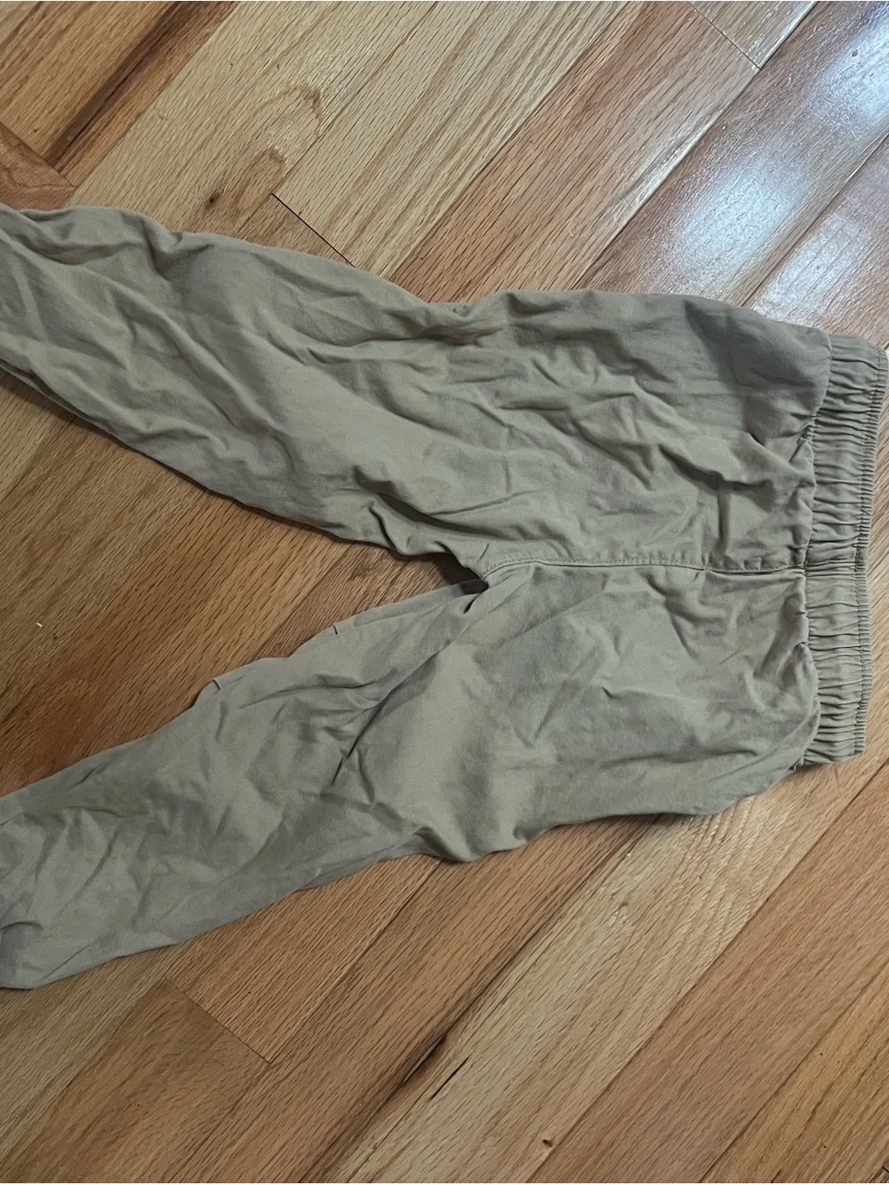 H&M Kids Tan Cargo Joggers with Elastic Waistband